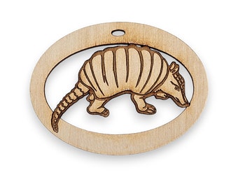 Personalized Armadillo Ornament | Engraved Armadillo Christmas Ornament