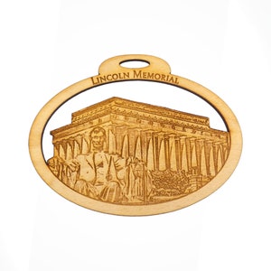 Personalized Lincoln Memorial Ornament - Washington DC Ornament - Americana Decor - Americana Gifts - Washington DC Souvenir