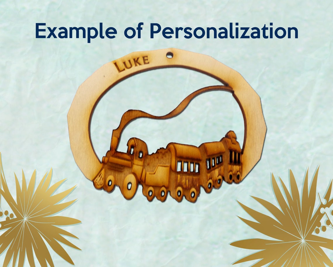 Personalized Toy Train Ornament Toy Train Gift Toy Train Etsy