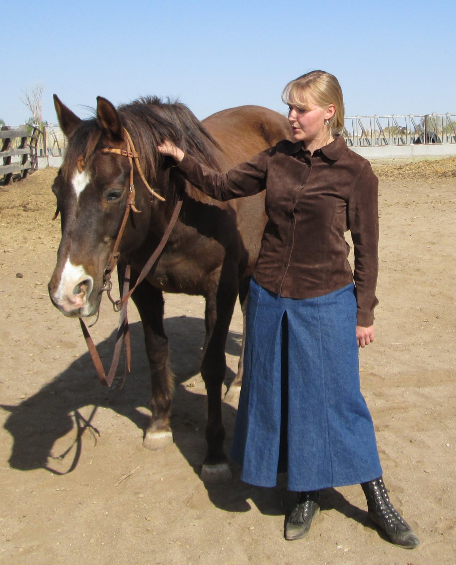 Split Riding Skirt Culottes Ladies Size 2 18 Modest Etsy