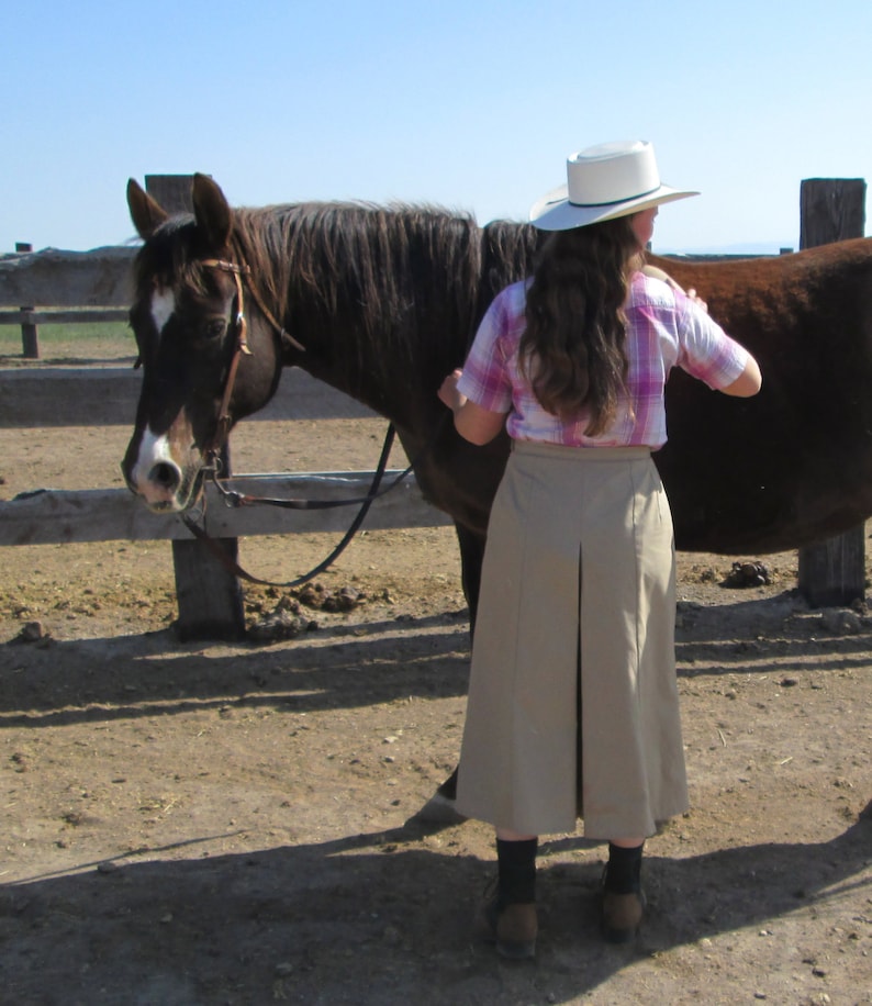 Split Riding Skirt Culottes Ladies Size 2 18 Modest Etsy