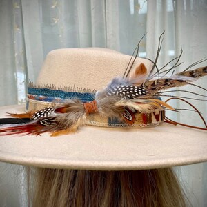 BEST SELLER Custom Cowboy HATBAND- Denim and Oregon Pen Wool- let’s Design Yours-Rodeochics Exclusive Custom Order-One of a Kind image 3