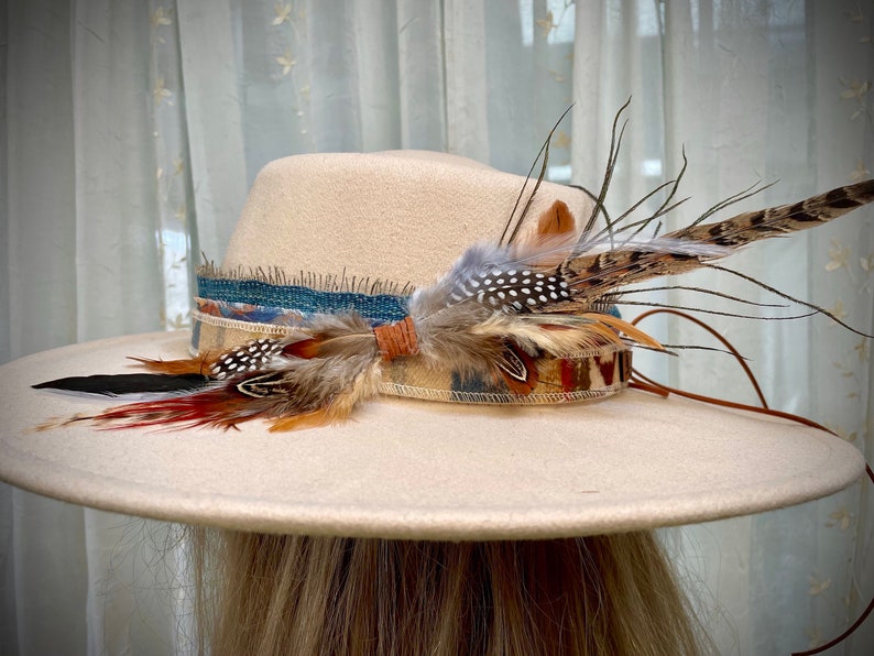 BEST SELLER Custom Cowboy HATBAND- Denim and Oregon Pen Wool- let’s Design Yours-Rodeochics Exclusive Custom Order-One of a Kind image 3
