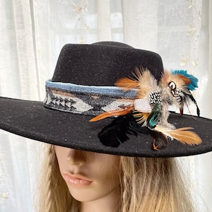 BEST SELLER Custom Cowboy HATBAND- Denim and Oregon Pen Wool- let’s Design Yours-Rodeochics Exclusive Custom Order-One of a Kind image 8