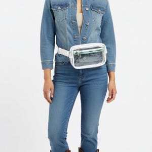 Custom  Western Inspired Stadium Clear Sling- crossbody BAG-PNW accents-Rodeochics exclusive