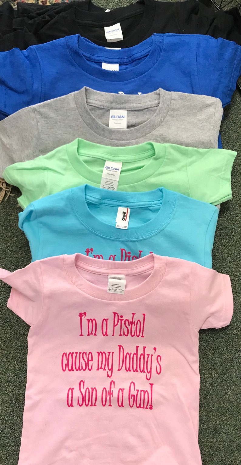 Lil Bitz Childs- Im a pistol T-shirt-Choice of colors-RodeoChics Exclusive image 7