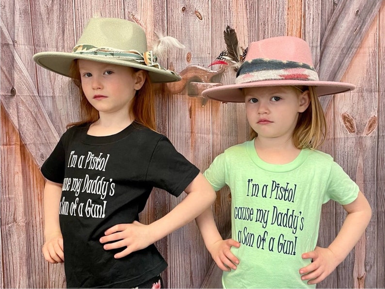 Lil Bitz Childs- Im a pistol T-shirt-Choice of colors-RodeoChics Exclusive image 1