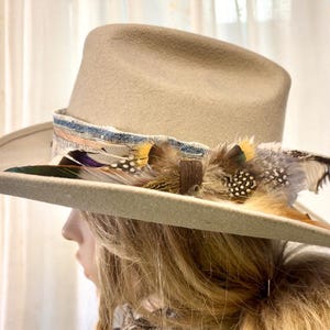 BEST SELLER Custom Cowboy HATBAND- Denim and Oregon Pen Wool- let’s Design Yours-Rodeochics Exclusive Custom Order-One of a Kind image 14