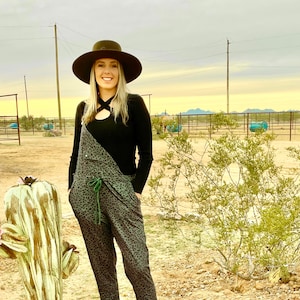 Rompin Stompin Leopard Overalls-Custom French Terry- Summer Sassy Comfy Cozy RoDeOcHiCs Exclusive