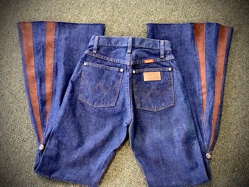 LAST Pair-vintage WRANGLER High Waisted Denim Jeans Custom - Etsy