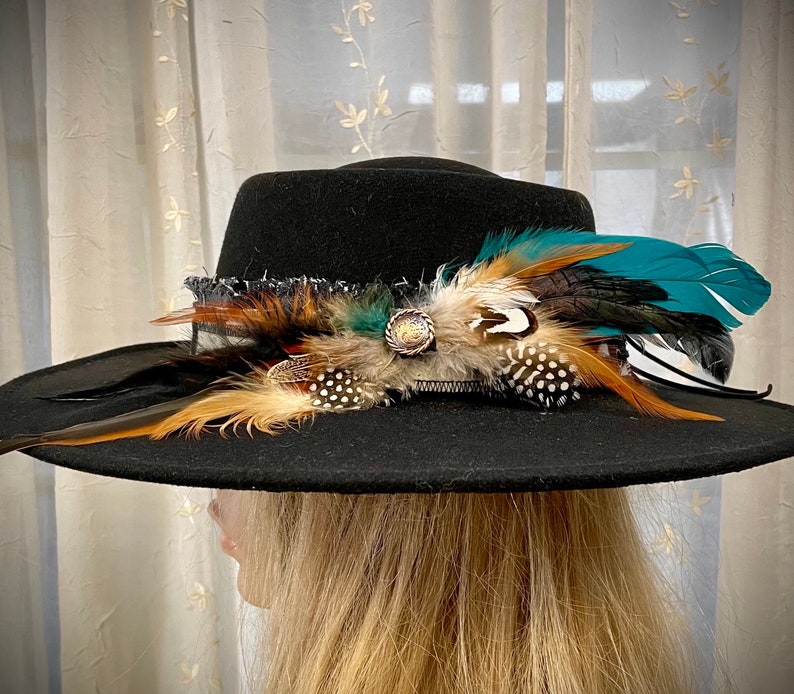 BEST SELLER Custom Cowboy HATBAND- Denim and Oregon Pen Wool- let’s Design Yours-Rodeochics Exclusive Custom Order-One of a Kind image 4