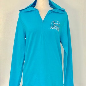 CLEARANCE SALE-Rodeochics Logo Turquoise Runners Hoodie-Brand Sweatshirt XL fitted