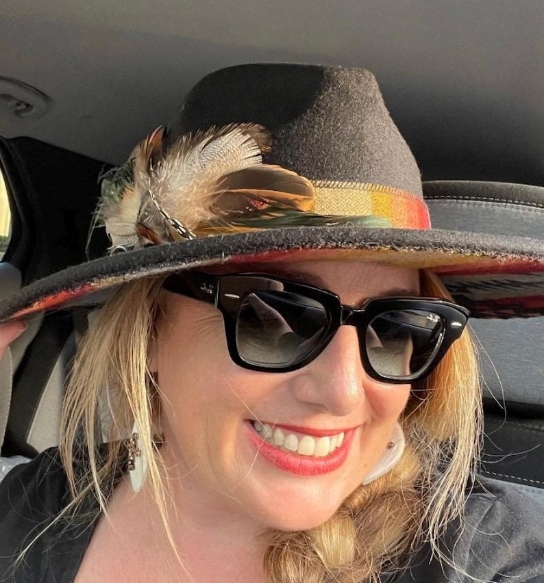 BEST SELLER Custom Cowboy HATBAND- Denim and Oregon Pen Wool- let’s Design Yours-Rodeochics Exclusive Custom Order-One of a Kind image 6