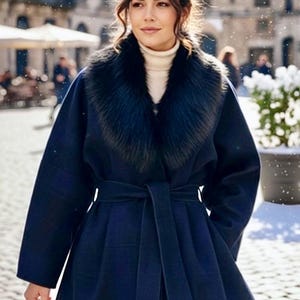 Cappotto tribale Midnight Rising - Fatto a mano in lana PMW dell'Oregon - Design originale Rodeochics - Con o senza colletto