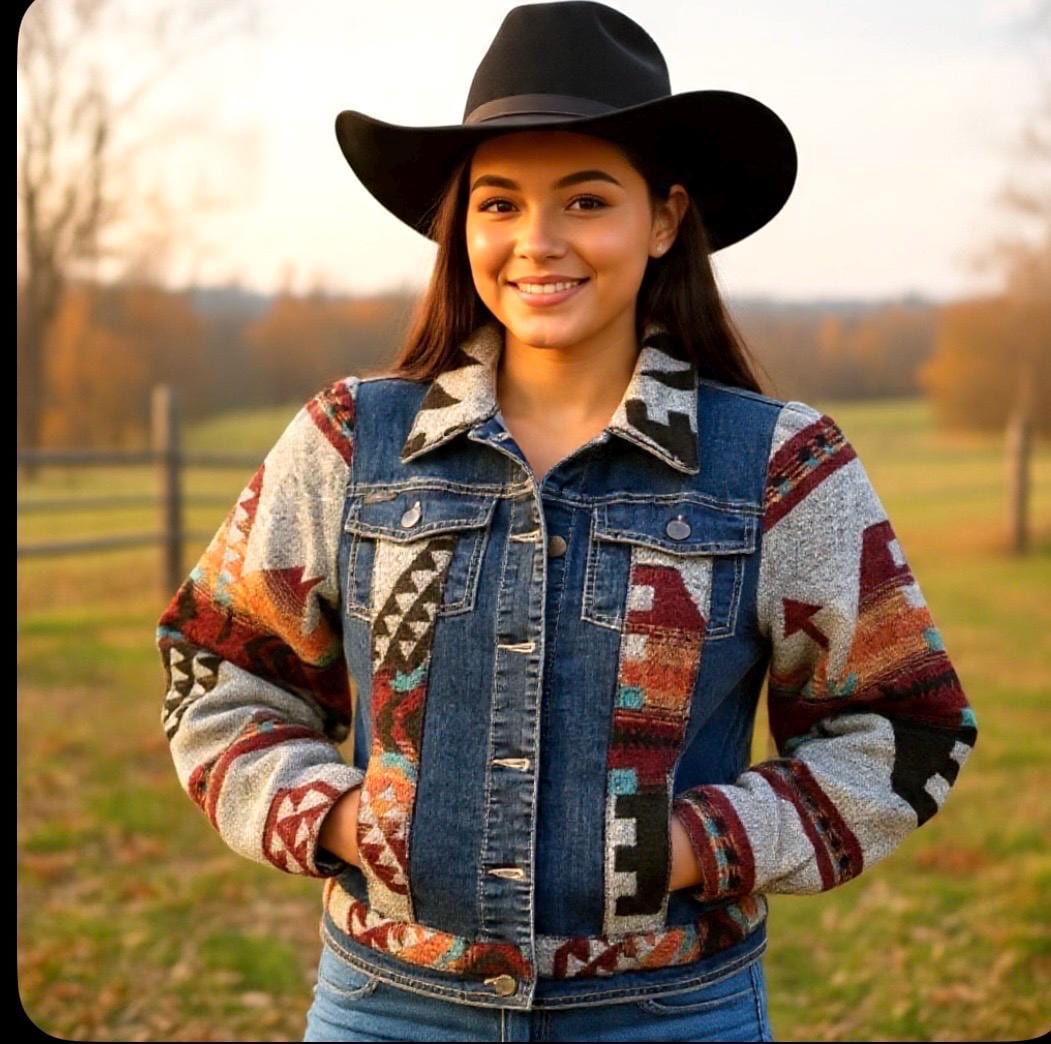 Ribbon Jean Jacket Native - Etsy
