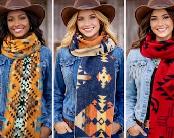 Ralph Lauren Shawl Wrap Scarf Fringed Feather Native American