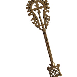 Handmade Brass Ethiopian Orthodox Christian Priests Lalibela Blessing Cross
