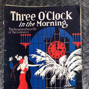 Sällsynt antik piano från 1922, Klockan tre på morgonen, den sensationella danshiten på två kontinenter