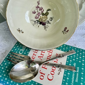 Vintage Community Silverplate Oneida Morning Star Pattern Serving Spoon & Fork Set