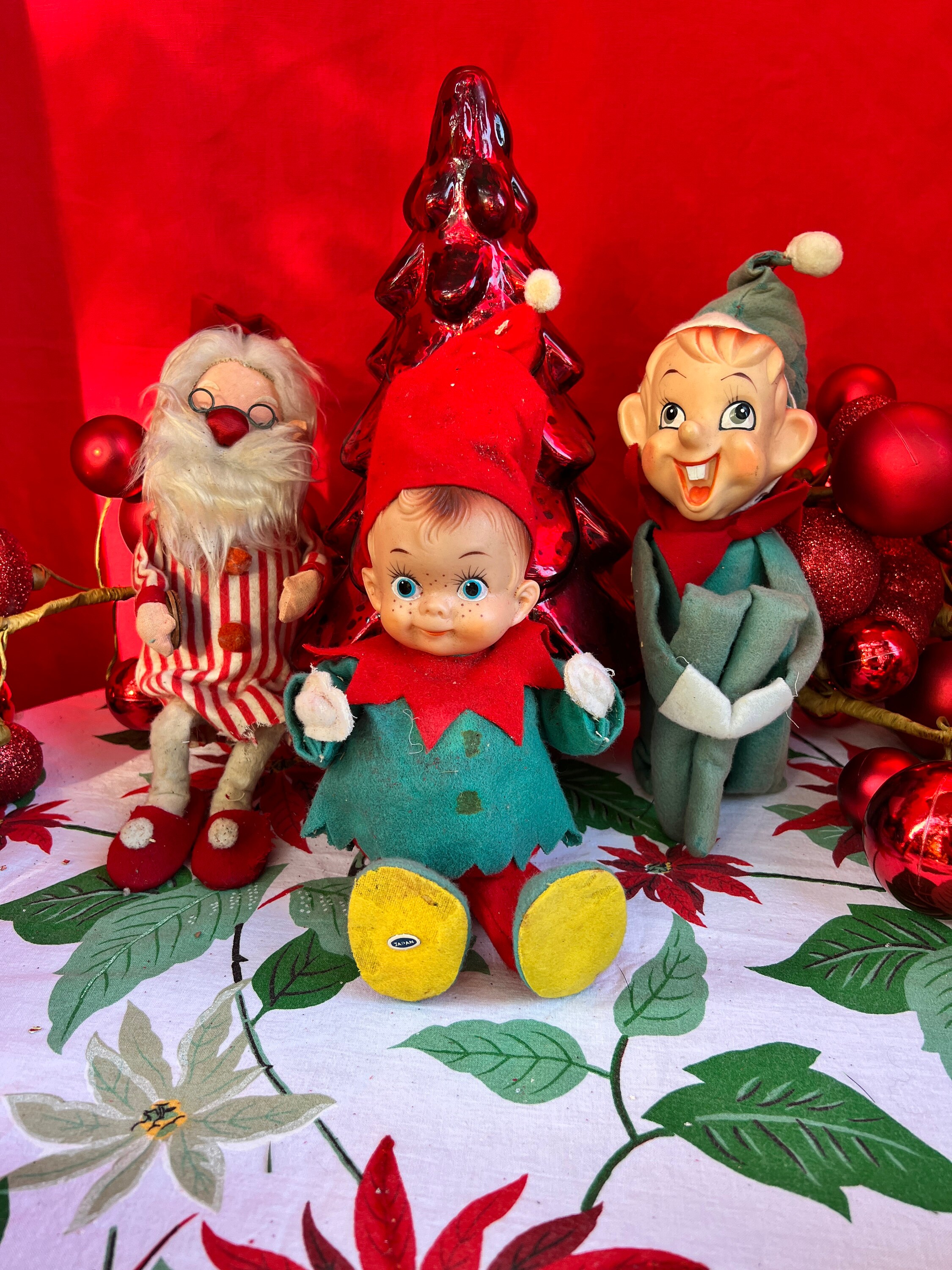 Vintage christmas hotsell elf doll