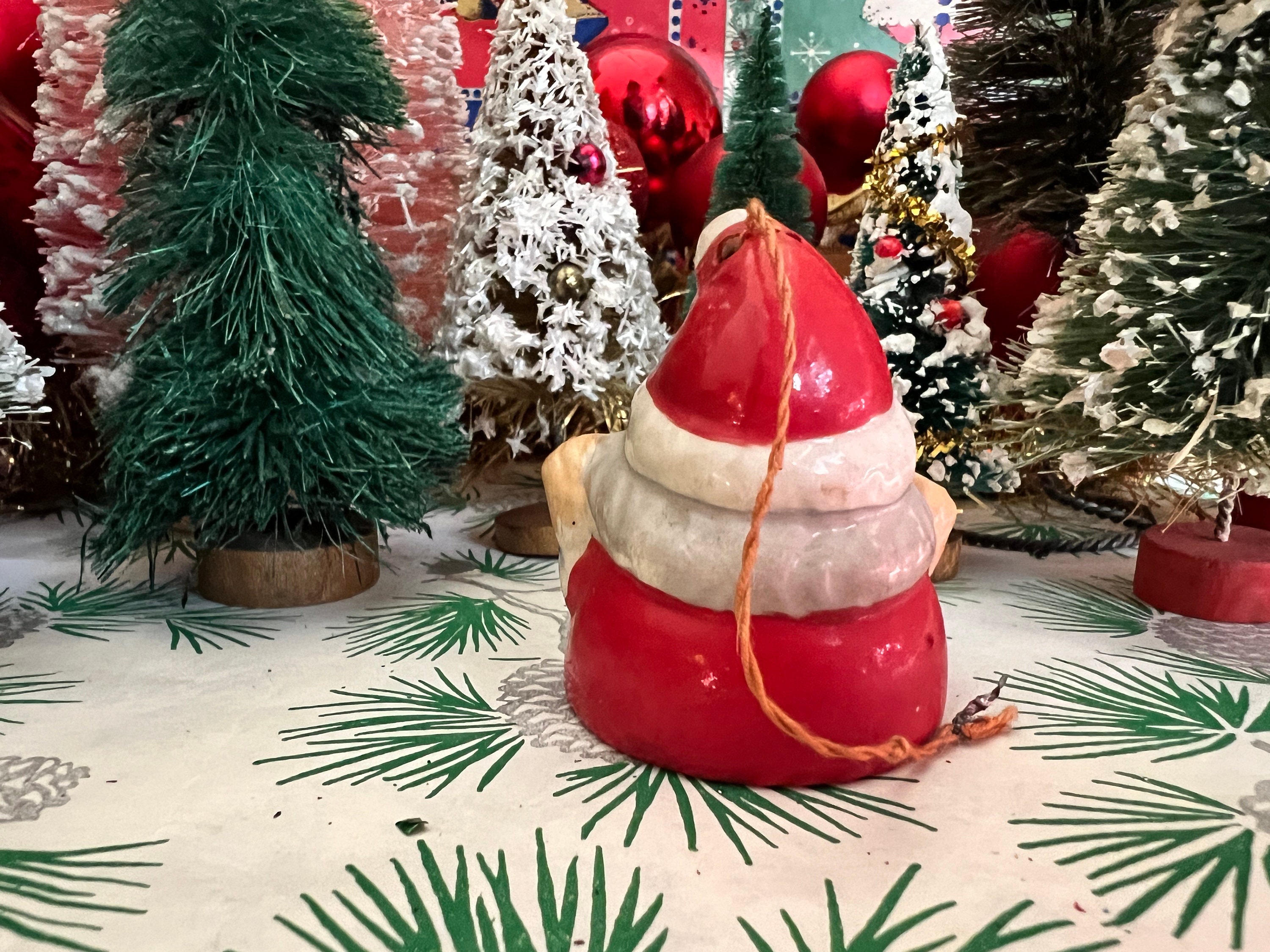 Darling Kitschy Vintage Santa Japan Porcelain Bell Christmas Darling Kitschy Vintage Santa Japan Porcelain Bell Christmas
