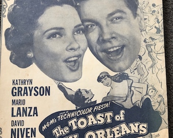 Be My Love Antique Sheet Music Kathryn Grayson Mario Lanza Cover Toast of New Orleans Lyric Sammy Cahn , Music by Nicholas BrodszkyVintage,