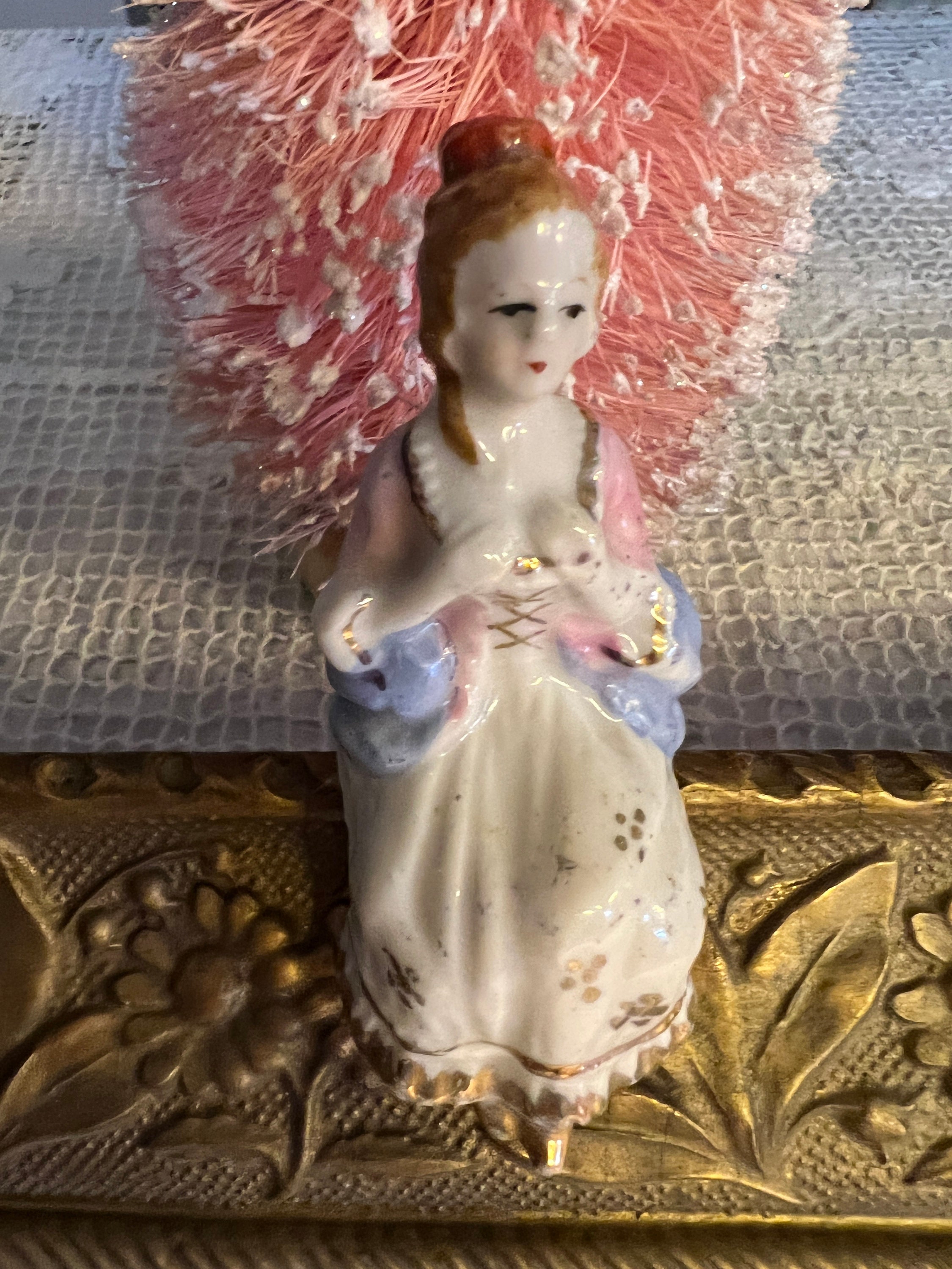 Lovely Vintage Victorian Colonial Lady Shelf Sitter High
