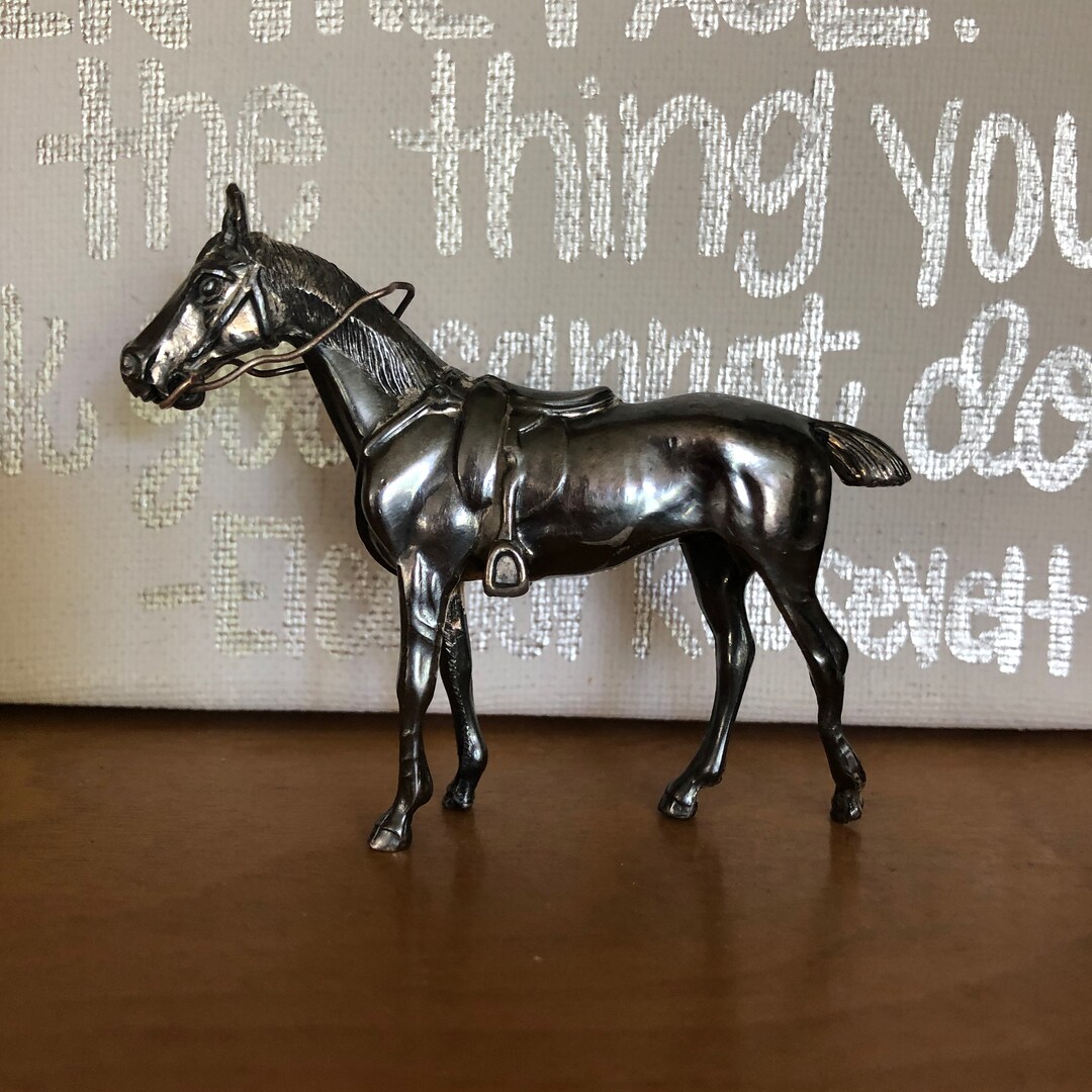 Rare Find Jennings Bros Silver Plate Small Horse Figurine Early