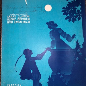 Our Love 1939 Based on Romeo & Juliet Tschaikowsky Clinton Bernier Emmerich Piano Lyrics Chords Banjo Ukulele/Guitar Vocals