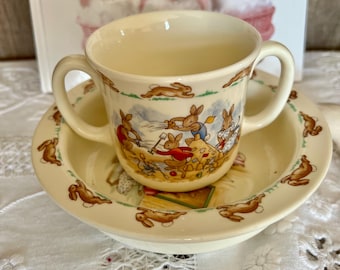 【新品未使用・箱あり】ロイヤル・ドルトン バニキンズ ナーサリークロック ロイヤルドルトン バニーキンズ ヘビーリム ナーサリーボウル