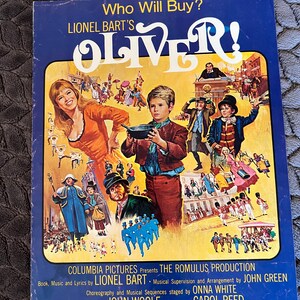 Rare Find Oliver &quot;Who Will Buy&quot; Vintage Piano Vocals Guitar Chords Columbia Pictures Sheet Music 1978