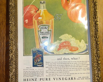 Saturday Evening Post Vintage Heinz Vinegar Advertising Art