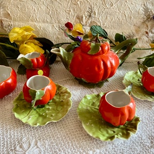 Vintage Royal Bayreuth Bavaria Porzellan-Tomaten-Tee-Set-Stücke Wählen Sie aus dem Menü der Variationen jedes Stück