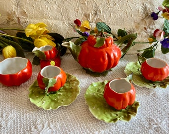 Vintage Royal Bayreuth Bavaria Porcelain Tomato Tea Set Pieces Choose from Variations' Menu Each Piece