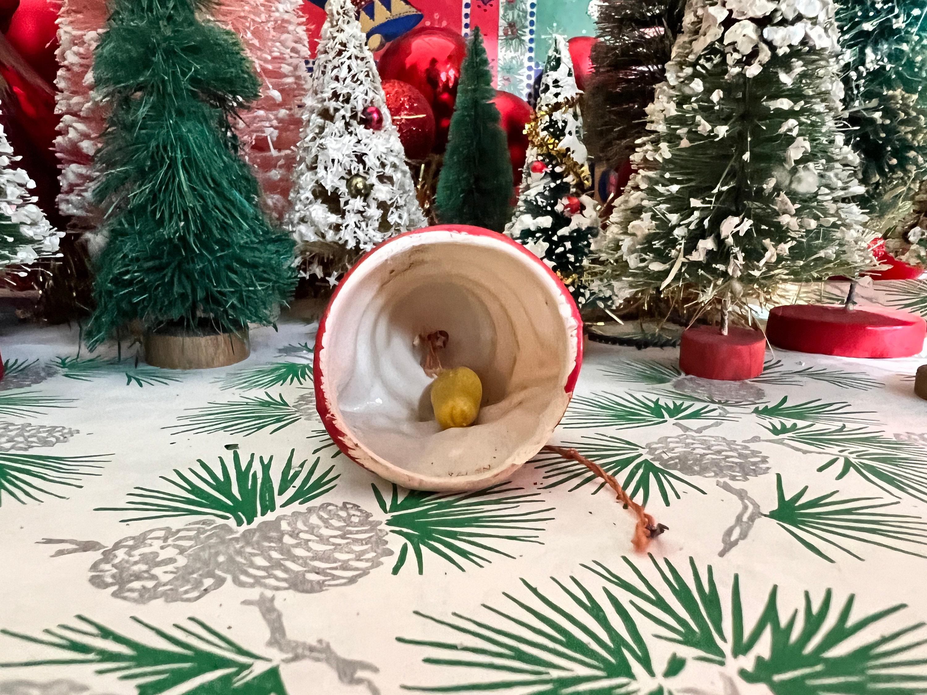Darling Kitschy Vintage Santa Japan Porcelain Bell Christmas Darling Kitschy Vintage Santa Japan Porcelain Bell Christmas