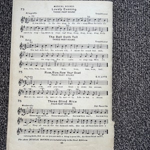 Americana Collection Antique 1945 Sheet Music Vocal Edition Treble Voices Theo Preuss Edited Brandenburg, Skornika, Welke, Wersen, Whistler image 4