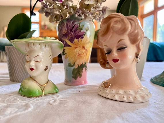 ヴィンテージ レディヘッドベース 花瓶 フラワーベース レディ