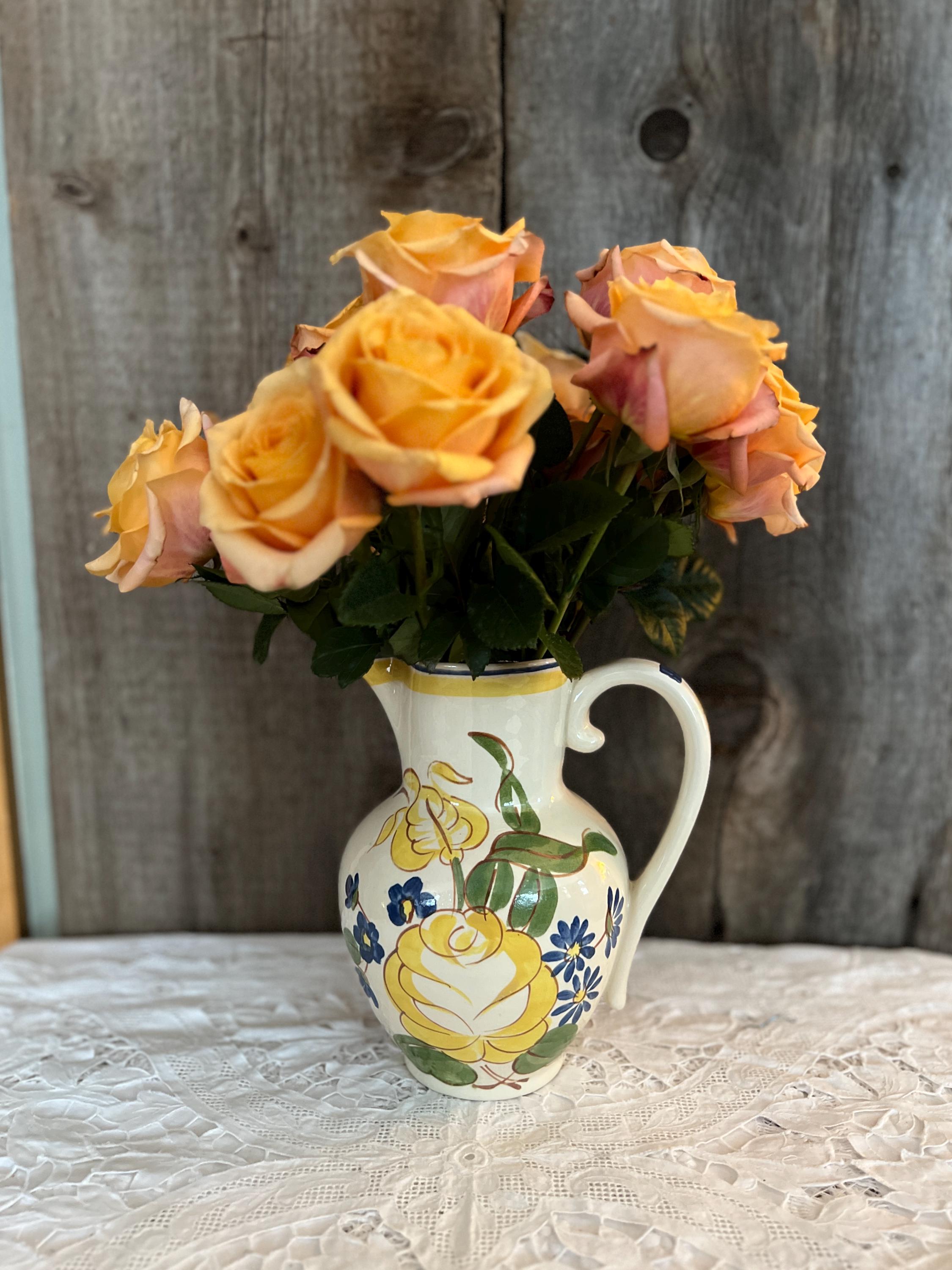 家具 インテリア 置物 花瓶 陶器 アート花柄 外国製 イタリア 限定 家具 インテリア 置物 花瓶 陶器 アート花柄 外国製 イタリア