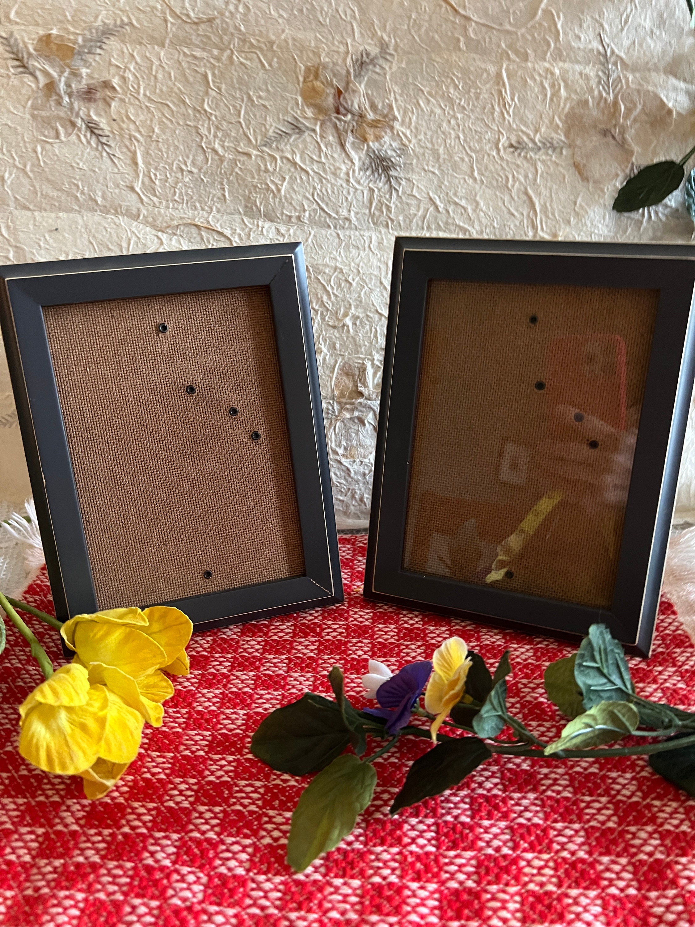 Cornice Vintage Ornata Da Tavolo 5x7 Pollici – Marrone Antico E Oro Con Intarsi Di Perline - 2