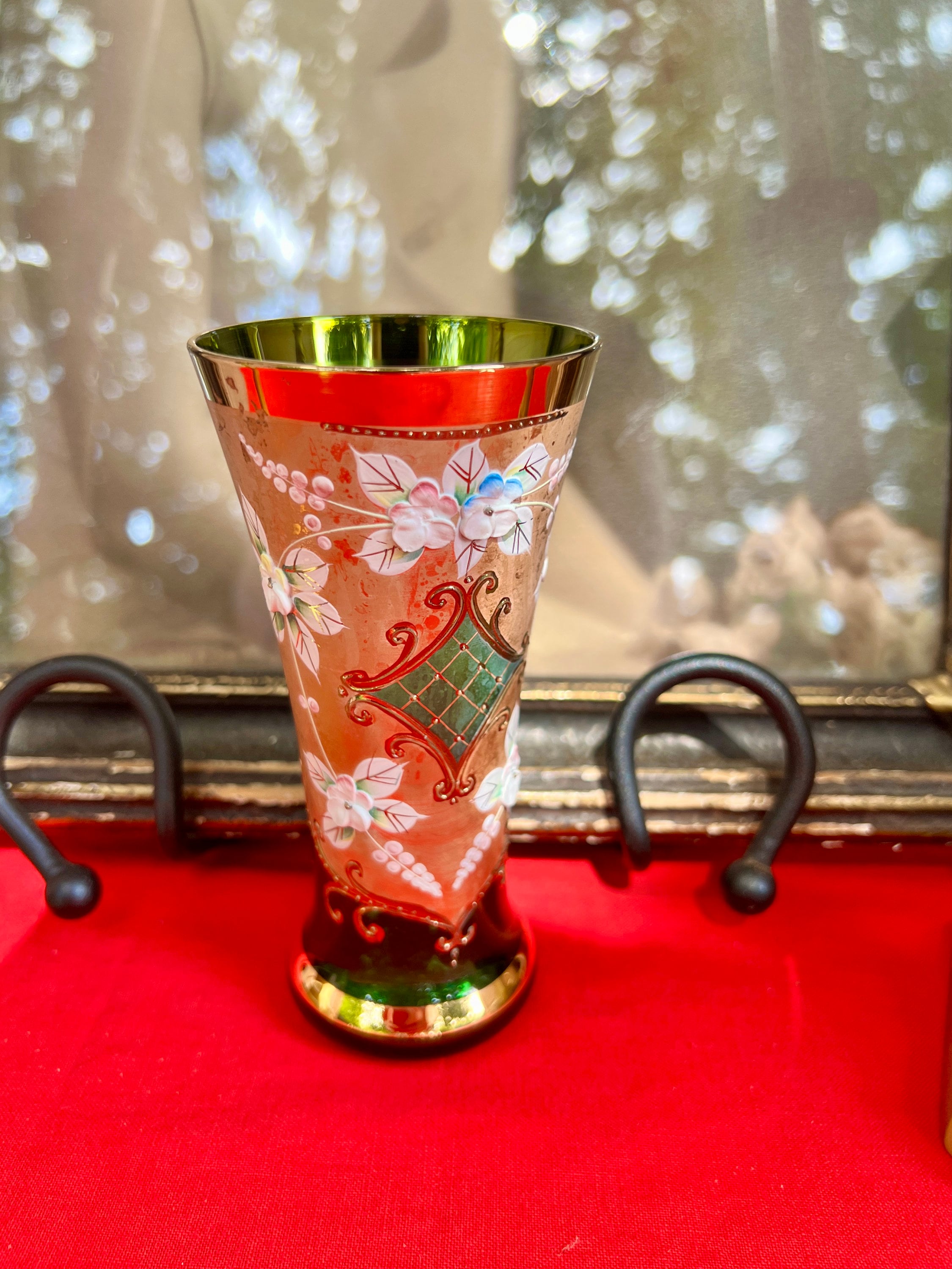 Italian glass vintage vase - Etsy 日本