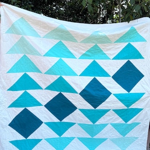 PDF Pattern - Ombre Flying Geese - Modern Quilt - Immediate Download