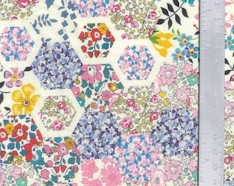 Liberty Tana Lawn 2GZ Bespoke Patchwork Stories Hexagon