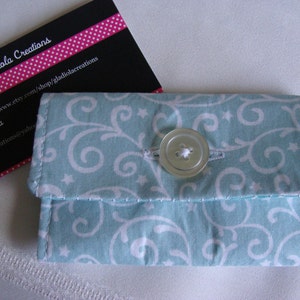 Aqua Business Card Holder