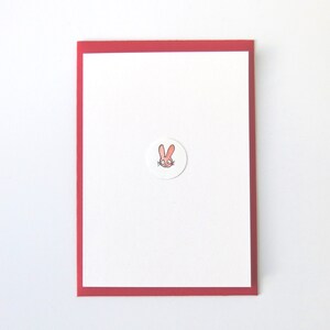 Disegno originale Easterbunny rosa con busta