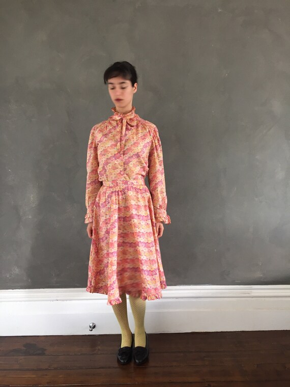 Vtg floral two piece