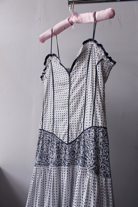 Vtg 80s tiered dress