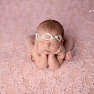 Silver Rhinestone Headband / Rhinestone Headband / Baby Girl Headband / Baby Headband / Baptism Headband / Christening Headband / Baby Girl