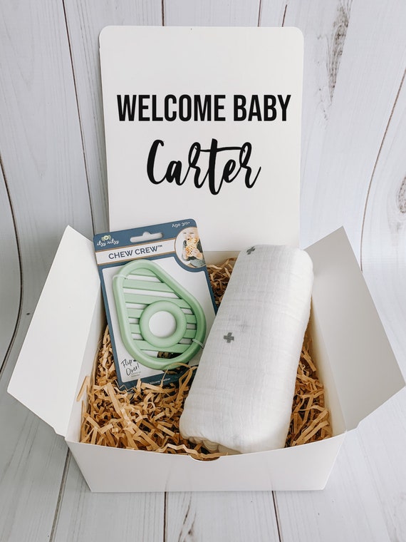 New Baby Gift Box / Funny Baby Gift / Baby Girl Gift / Baby Boy Gift / Baby Shower Gift / Quarantine Gift Box / avocado Baby Gift