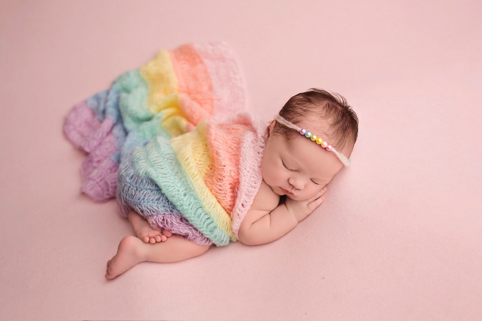 Newborn Wrap Rainbow Baby Rainbow Baby Photo Prop Rainbow Etsy