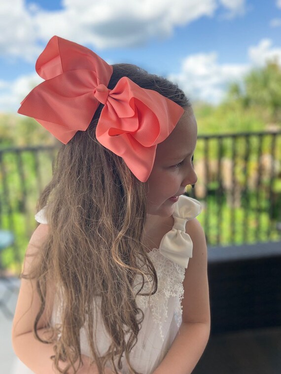 Big Bow, Boutique Bow, Large Boutique Bow, 7”-8” Bow, Solid Hairbow, Big Bow